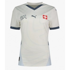 Switzerland Replica Away Stadium Shirt for Women Euro 2024 Short Sleeve
